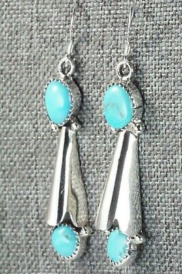Turquoise & Sterling Silver Earrings - Roger Pino
