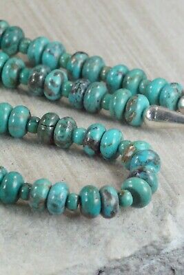 Turquoise & Sterling Silver Necklace - Navajo