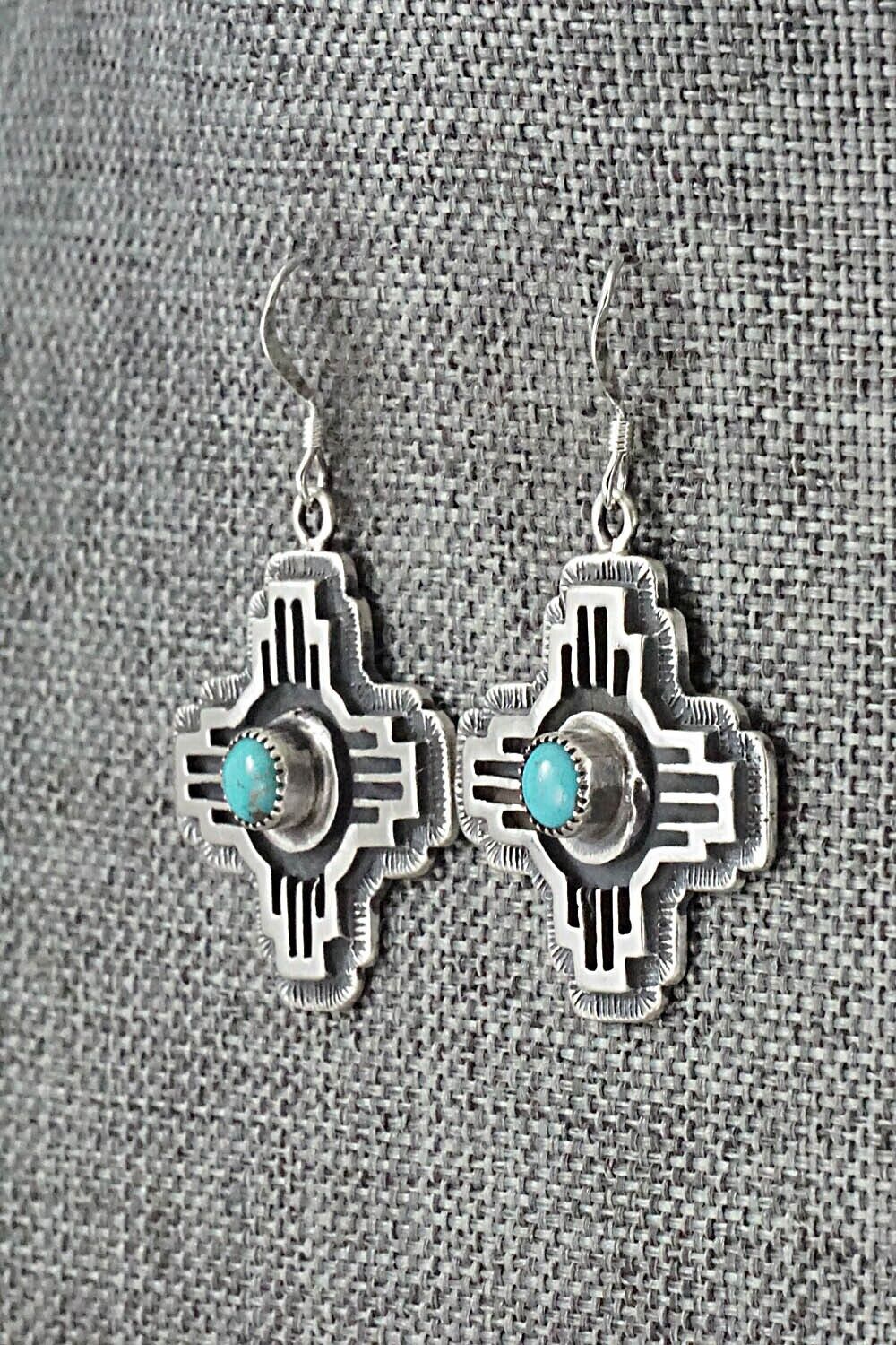 Turquoise & Sterling Silver Earrings - Annie Spencer