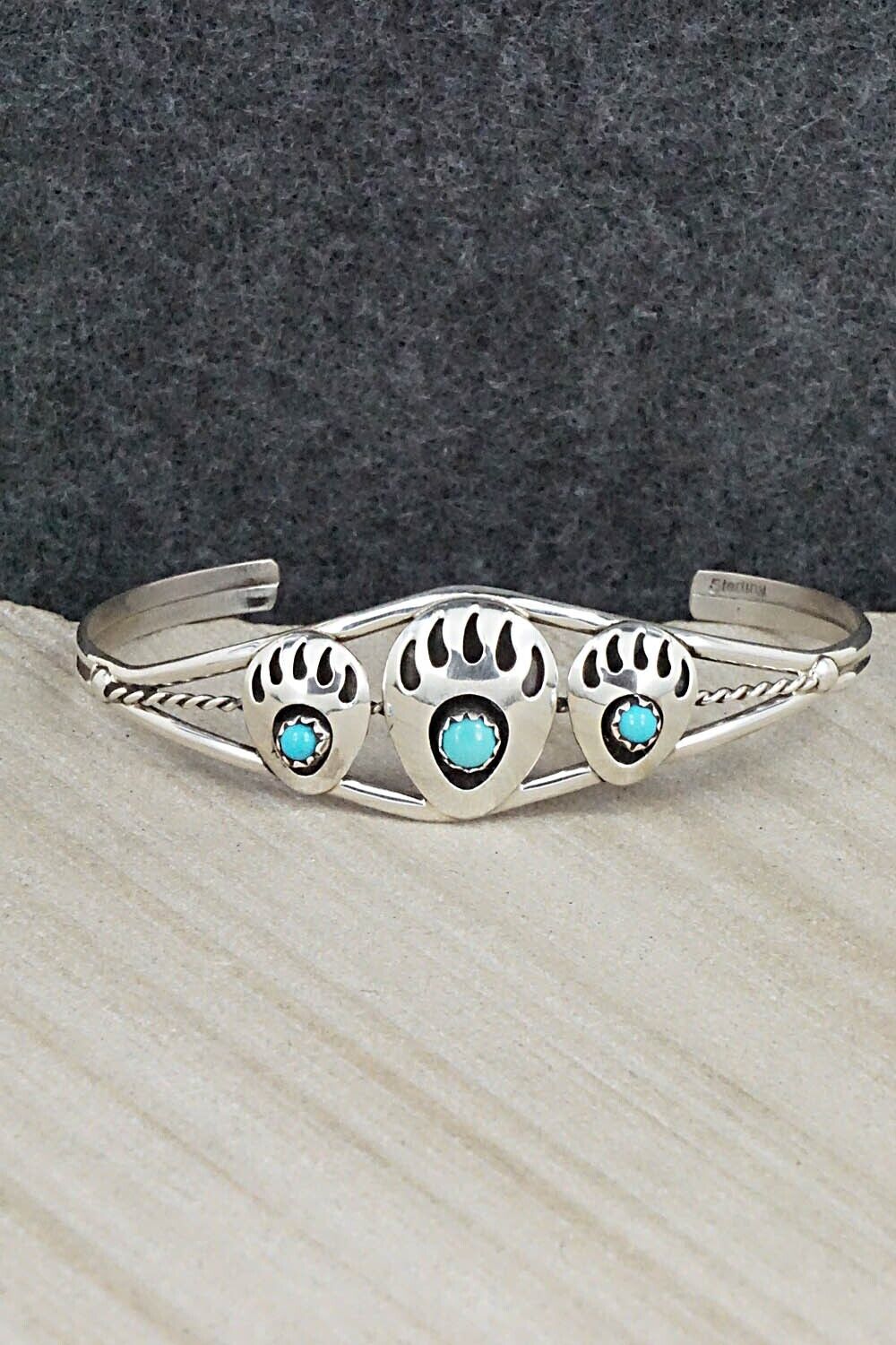 Turquoise & Sterling Silver Bracelet - Janice Spencer