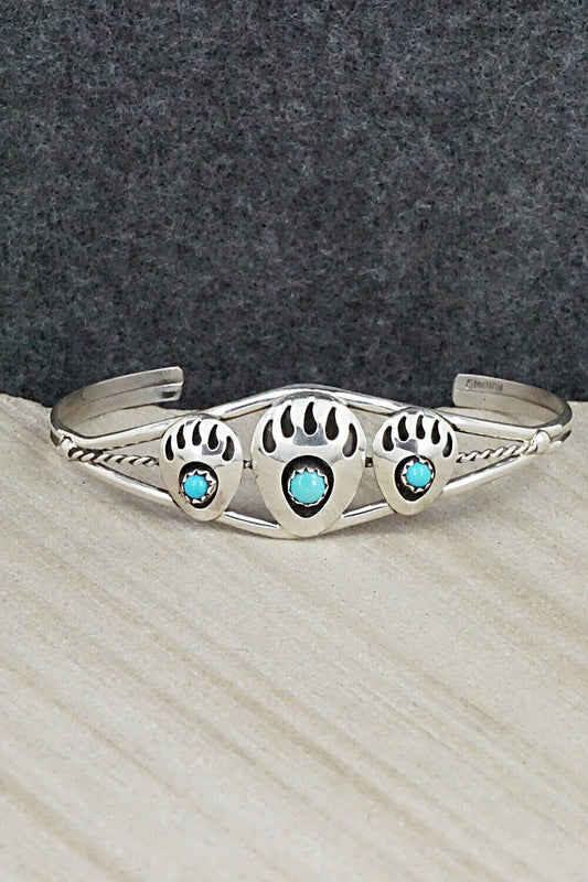 Turquoise & Sterling Silver Bracelet - Janice Spencer