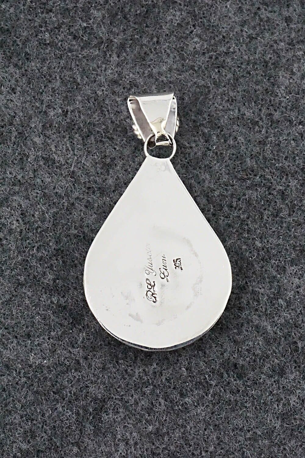 Multi Stone & Sterling Silver Pendant - Lynette Yuselew