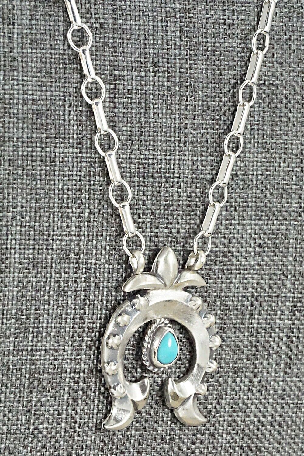 Turquoise & Sterling Silver Necklace - Annie Spencer