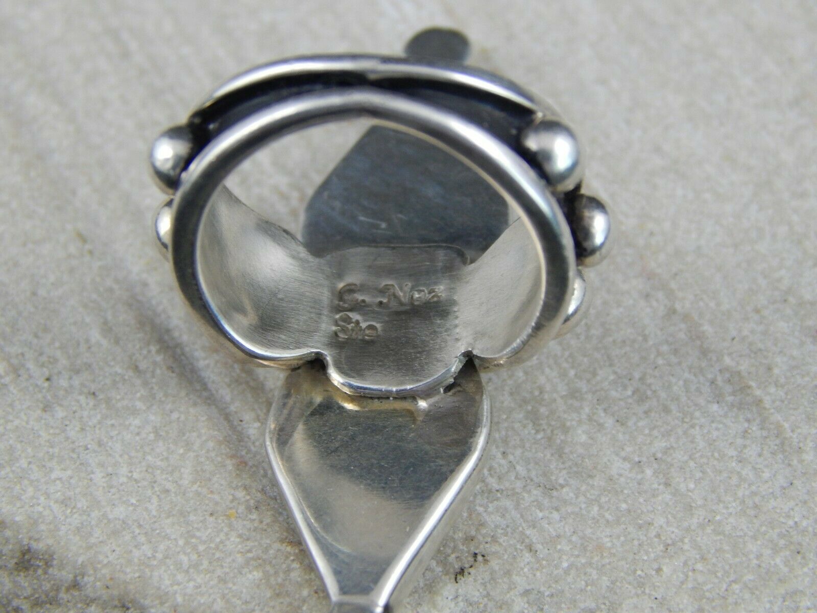 Navajo Sterling Silver Ring - G. Nez - Native American - Size 6 - High Lonesome Trading