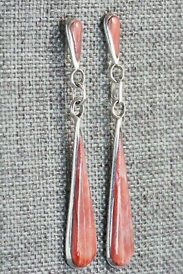 Spiny Oyster & Sterling Silver Earrings - Ashbary Gasper