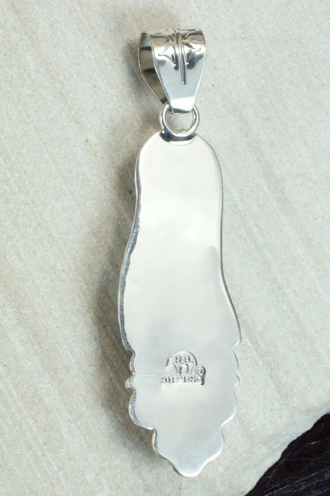 Turquoise & Sterling Silver Pendant - Mike Smith