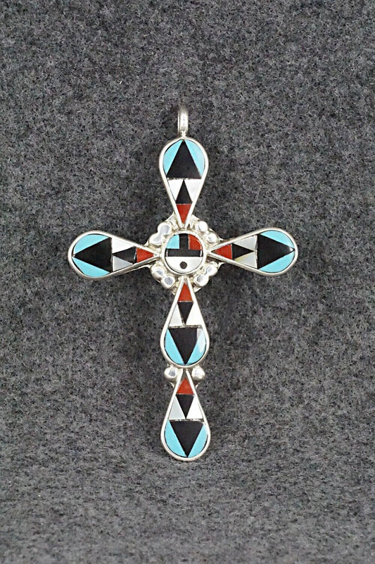 Multi Stone & Sterling Silver Pendant - Florency Lucio