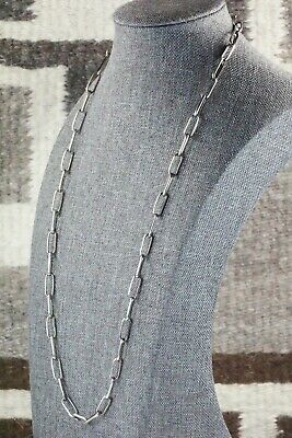 Navajo Sterling Silver Chain Necklace - Sally Shurley