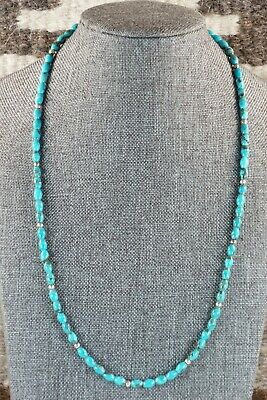 Navajo Turquoise & Sterling Silver Necklace - Native American