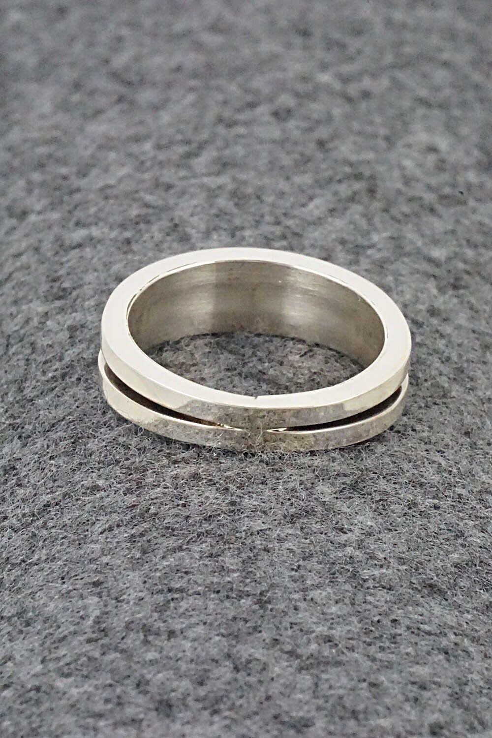 Multi-Stone & Sterling Silver Inlay Ring - Wilbert Muskett Jr. - Size 10.5