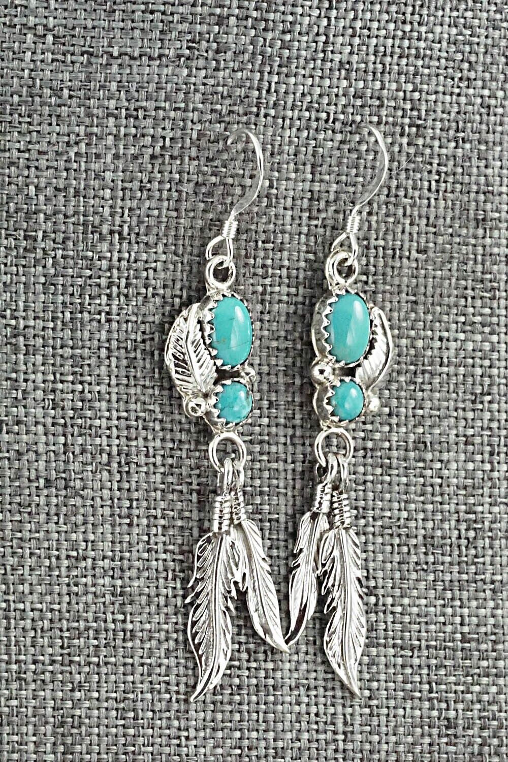 Turquoise & Sterling Silver Earrings - Annie Spencer
