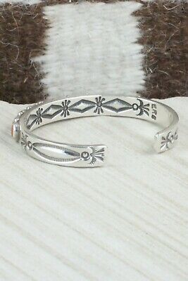 Coral and Sterling Silver Bracelet - Ernest Begay