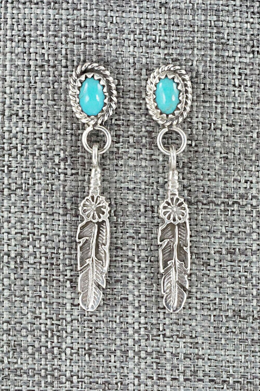 Turquoise & Sterling Silver Earrings - Sharon McCarthy