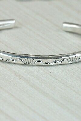 Navajo Sterling Silver Bracelet - Elaine Tahe