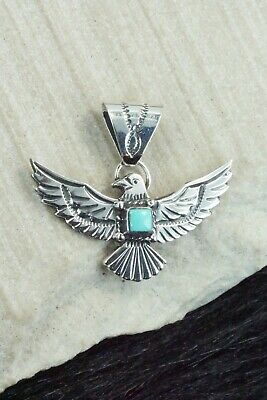 Turquoise & Sterling Silver Pendant - Kay Delgarito