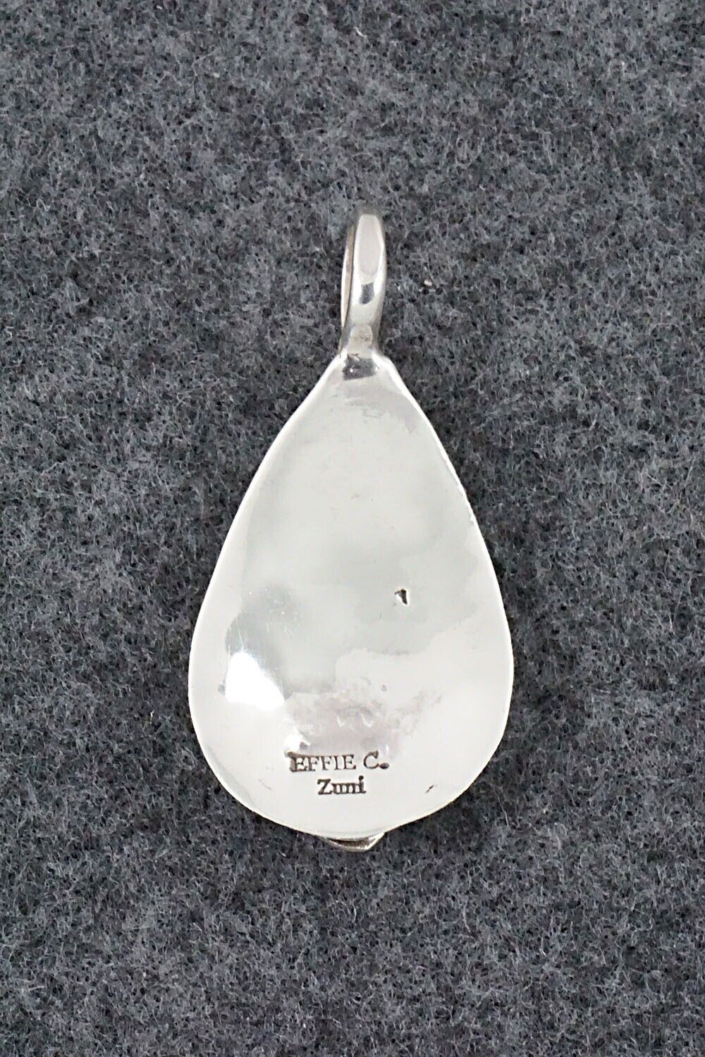 Turquoise and Sterling Silver Pendant - Joy Calavaza