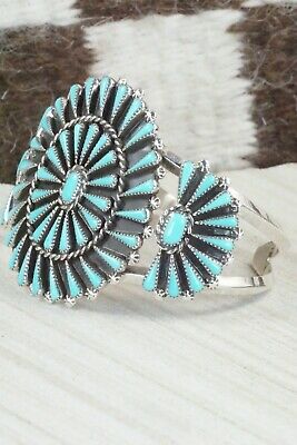 Turquoise & Sterling Silver Bracelet - Carlos Tsipa