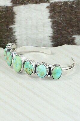 Turquoise & Sterling Silver Bracelet - Thomas Yazzie - High Lonesome Trading