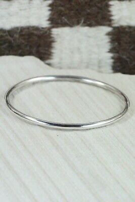 Navajo Sterling Silver Bangle Cuff - Elaine Tahe