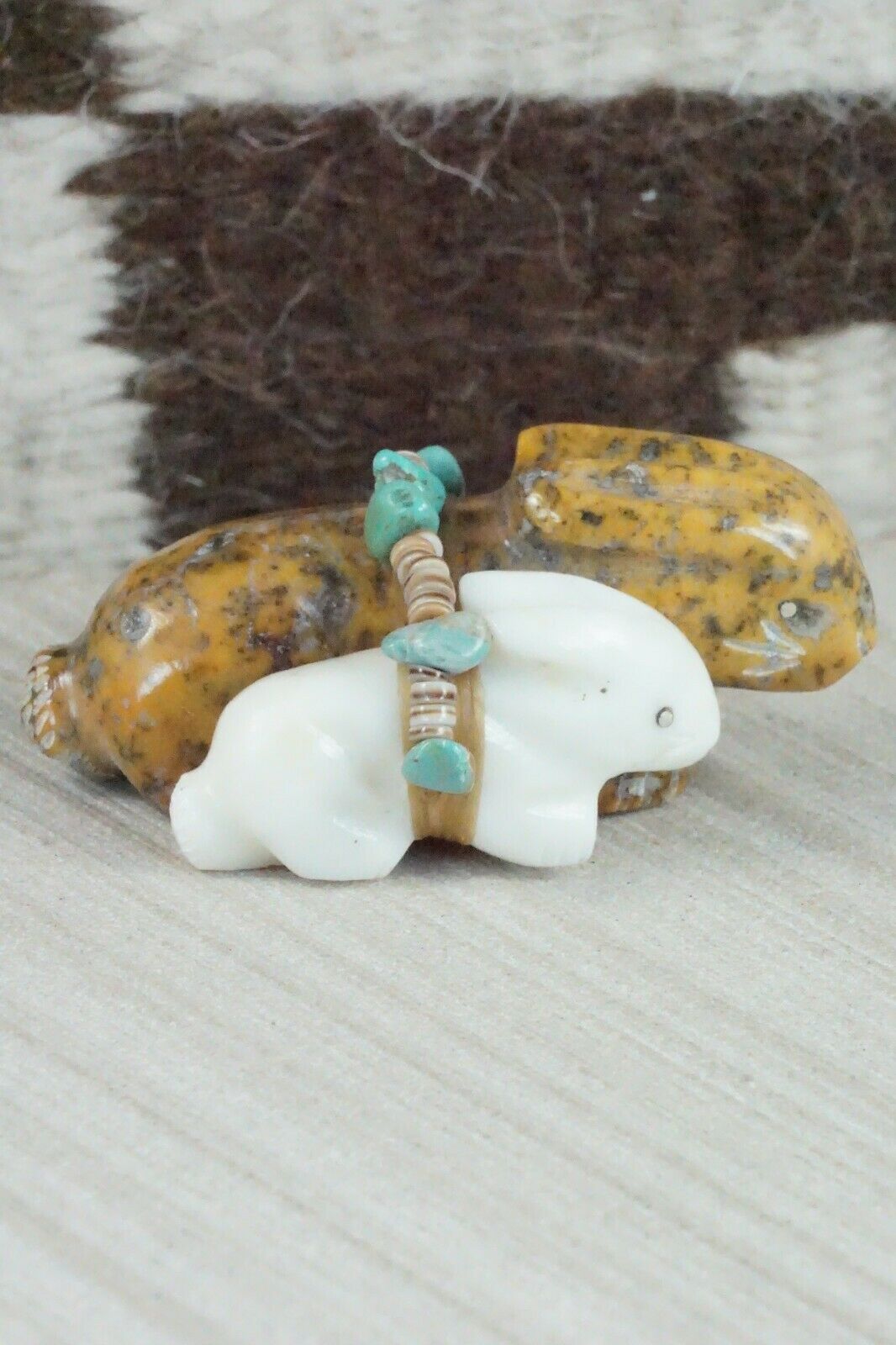Rabbit Zuni Fetish Carving - Daisy Natewa - High Lonesome Trading