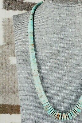 Turquoise & Sterling Silver Necklace - Lupe Lovato