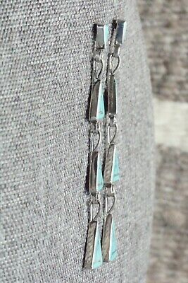 Turquoise & Sterling Silver Earrings - Priscilla Lonjose