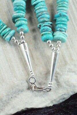 Turquoise, Spiny Oyster & Sterling Silver Necklace - Victoria Callidito - High Lonesome Trading