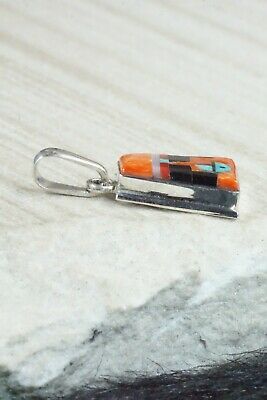 Spiny Oyster & Sterling Silver Pendant - Patty Edaakie