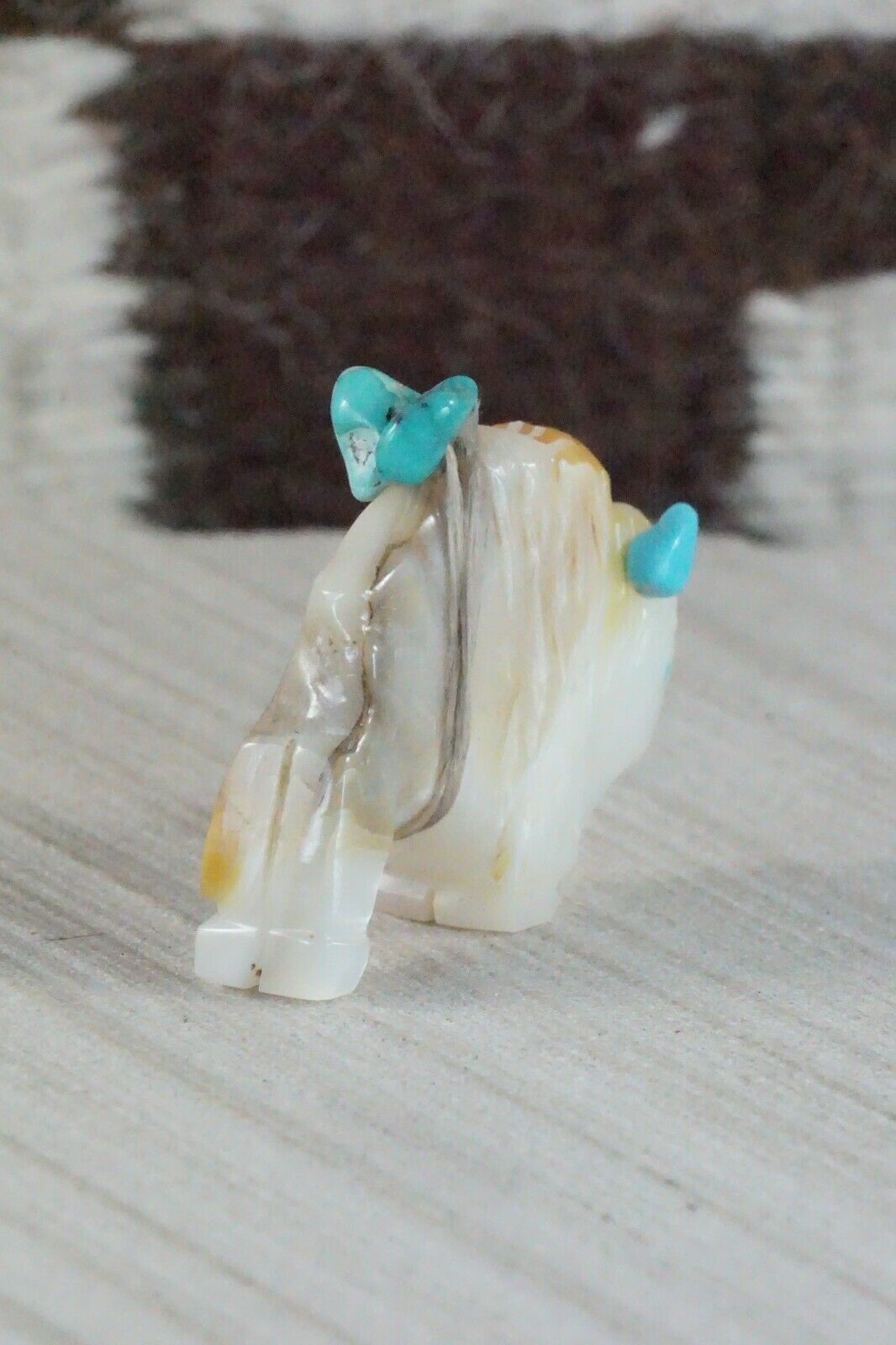 Buffalo Zuni Fetish Carving - Kevin Quam