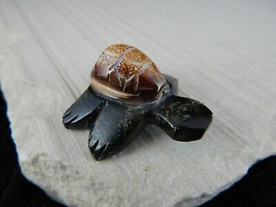 Turtle Zuni Fetish Carving - Fabian Homer - High Lonesome Trading