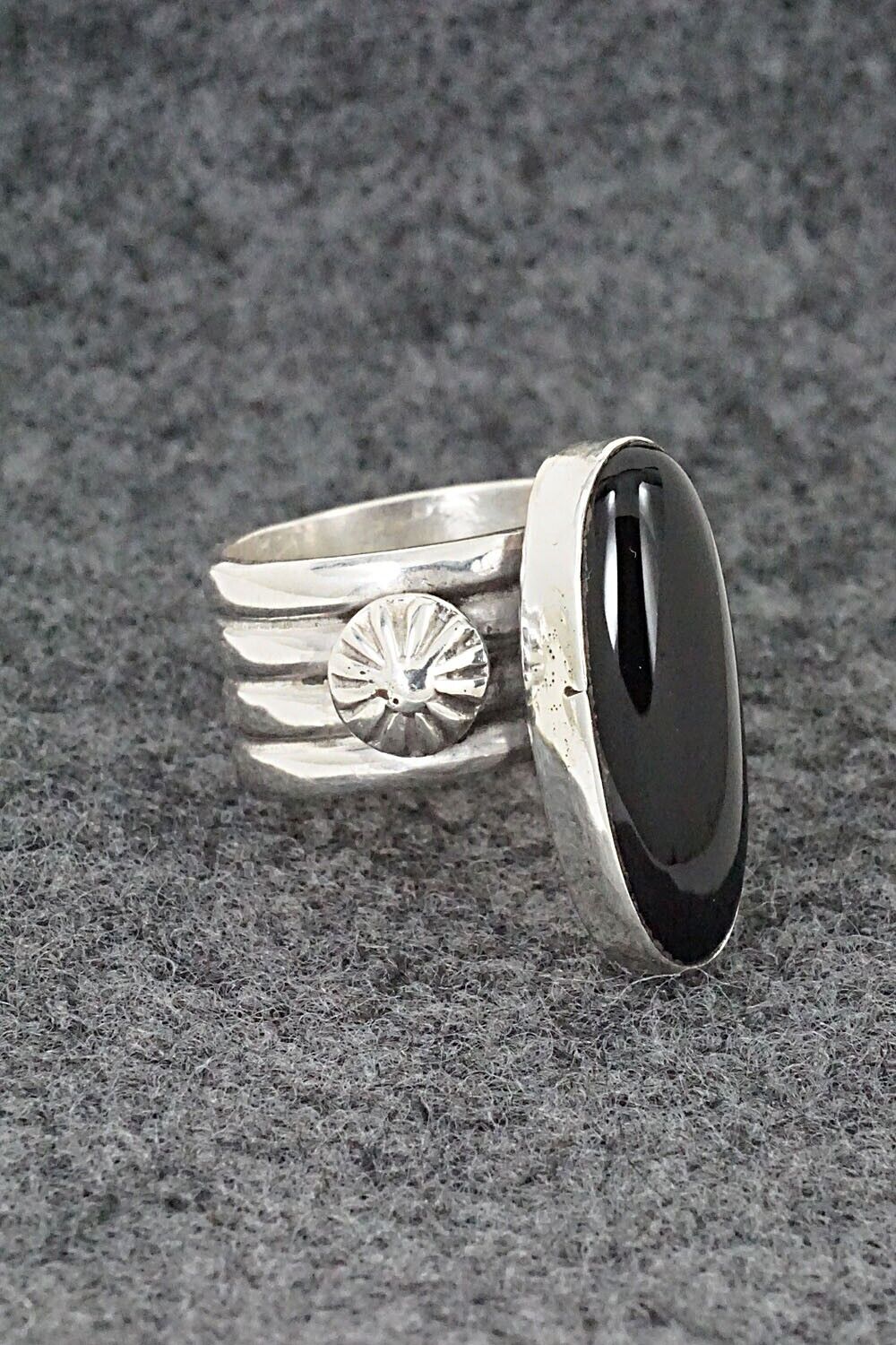 Onyx & Sterling Silver Ring - Ben Begay - Size 6.25