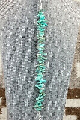 Navajo Turquoise & Sterling Silver Link Bracelet - Native American