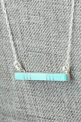Turquoise & Sterling Silver Necklace - MaDerral Kallestewa