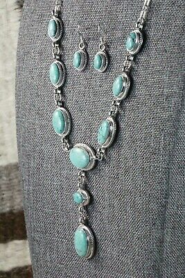 Turquoise & Sterling Silver Jewelry Set - Mark Barney