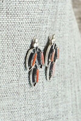 Coral & Sterling Silver Earrings - Fernando Othole
