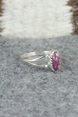 Spiny Oyster & Sterling Silver Ring - Robert Martinez - Size 9