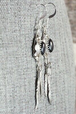 Onyx & Sterling Silver Earrings - Judy Largo