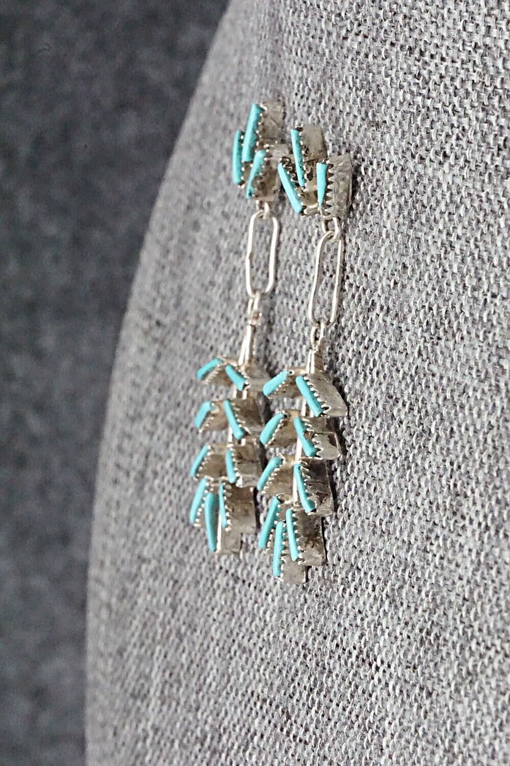 Turquoise & Sterling Silver Earrings - Arlene Quam