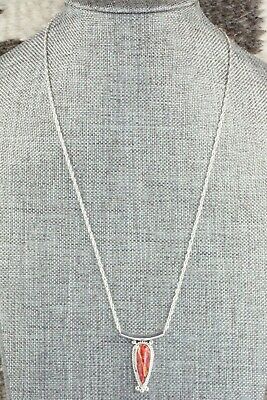 Spiny Oyster & Sterling Silver Necklace - Sharon McCarthy