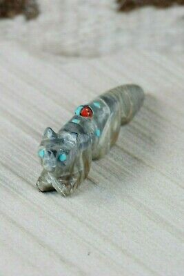 Wolf Zuni Fetish Carving - Danette Laate - High Lonesome Trading