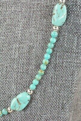 Turquoise & Sterling Silver Necklace - Navajo