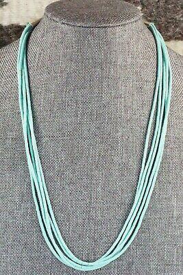 5 Strand Turquoise Necklace - Frank Ortiz - High Lonesome Trading