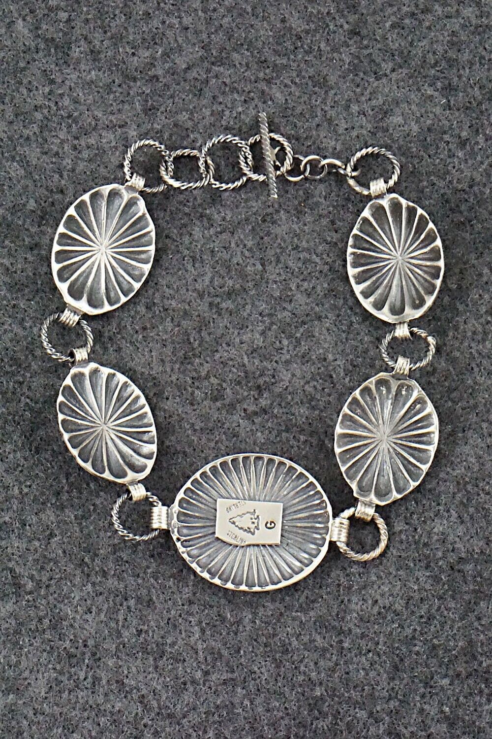 Coral and Sterling Silver Bracelet - Andrew Gordon