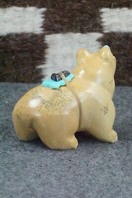 Bear Zuni Fetish Carving - Enrike Leekya
