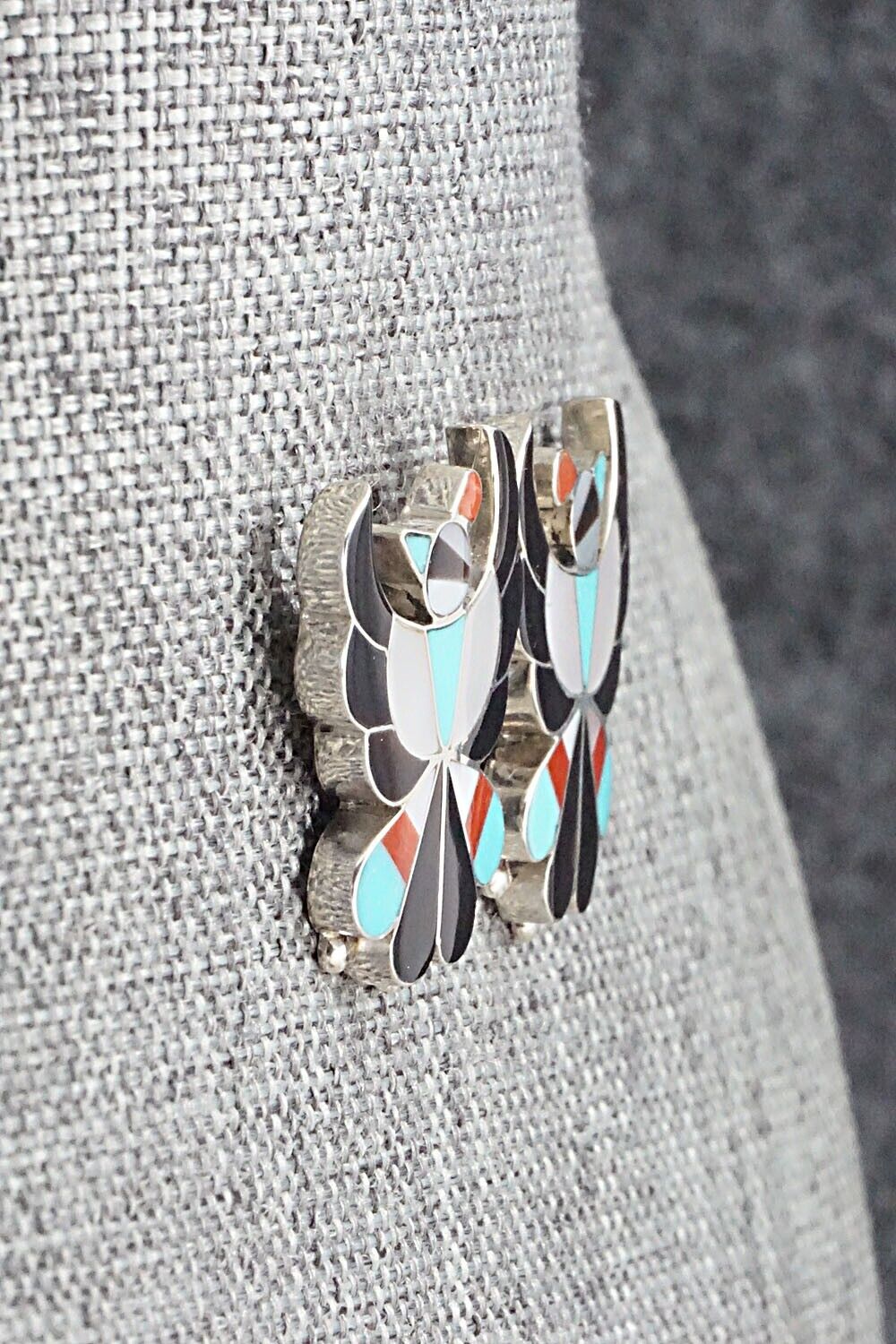 Multi Stone & Sterling Silver Earrings - Breon Wallace