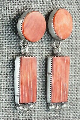 Spiny Oyster & Sterling Silver Earrings - Selina Warner