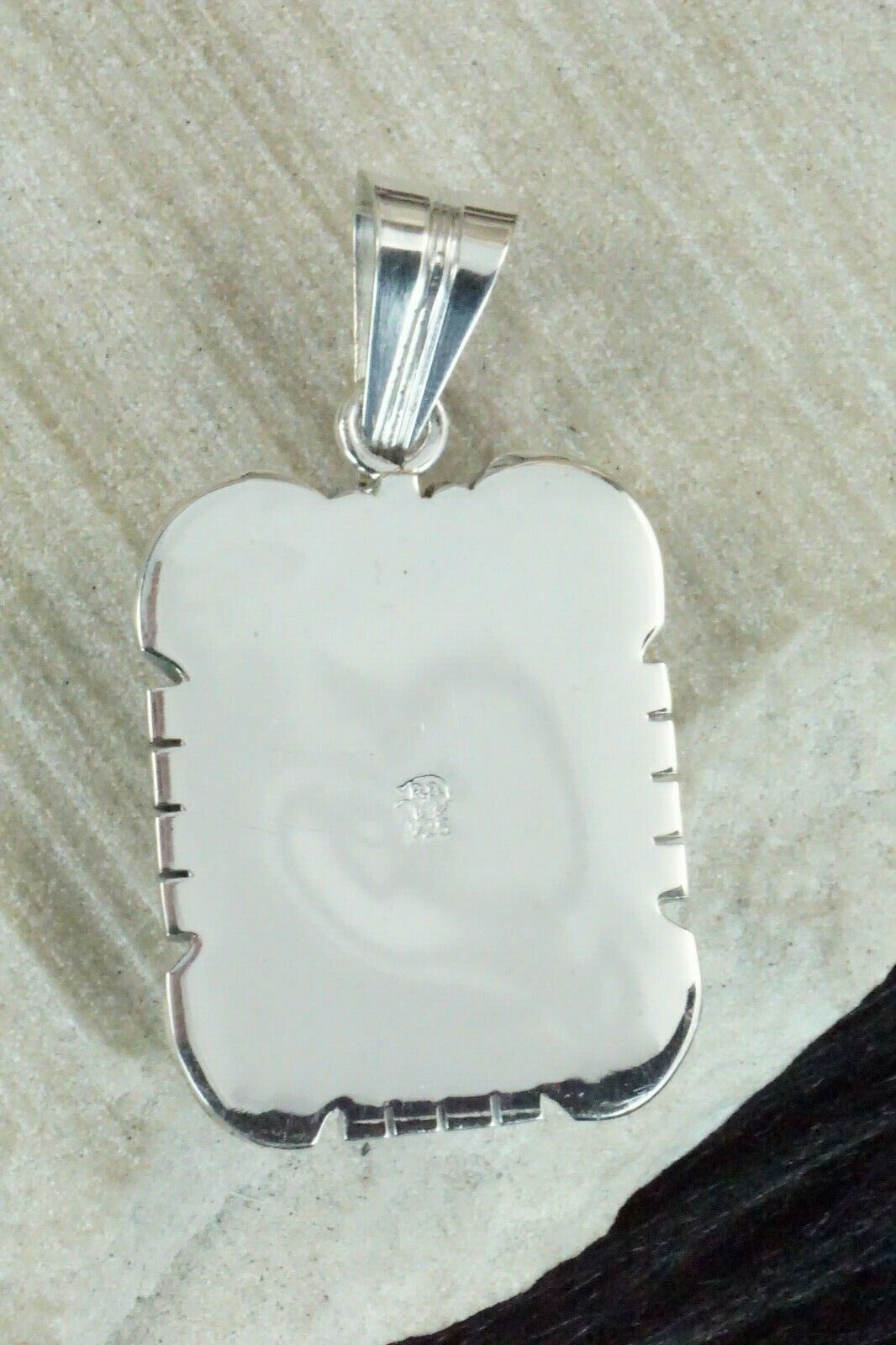 Turquoise & Sterling Silver Pendant - Samuel Yellowhair