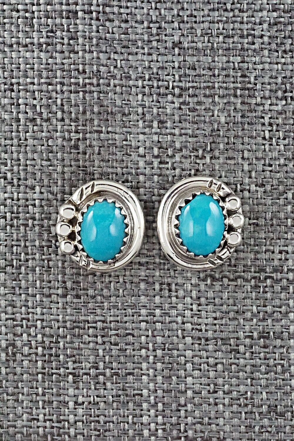Turquoise & Sterling Silver Earrings - Rita Largo