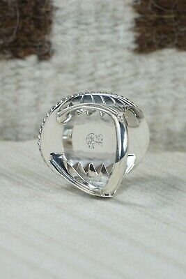Navajo Turquoise and Sterling Silver Ring - Bobby Platero - 9.5