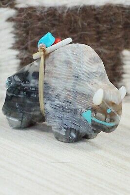 Buffalo Zuni Fetish Carving - Stewart Alanzo